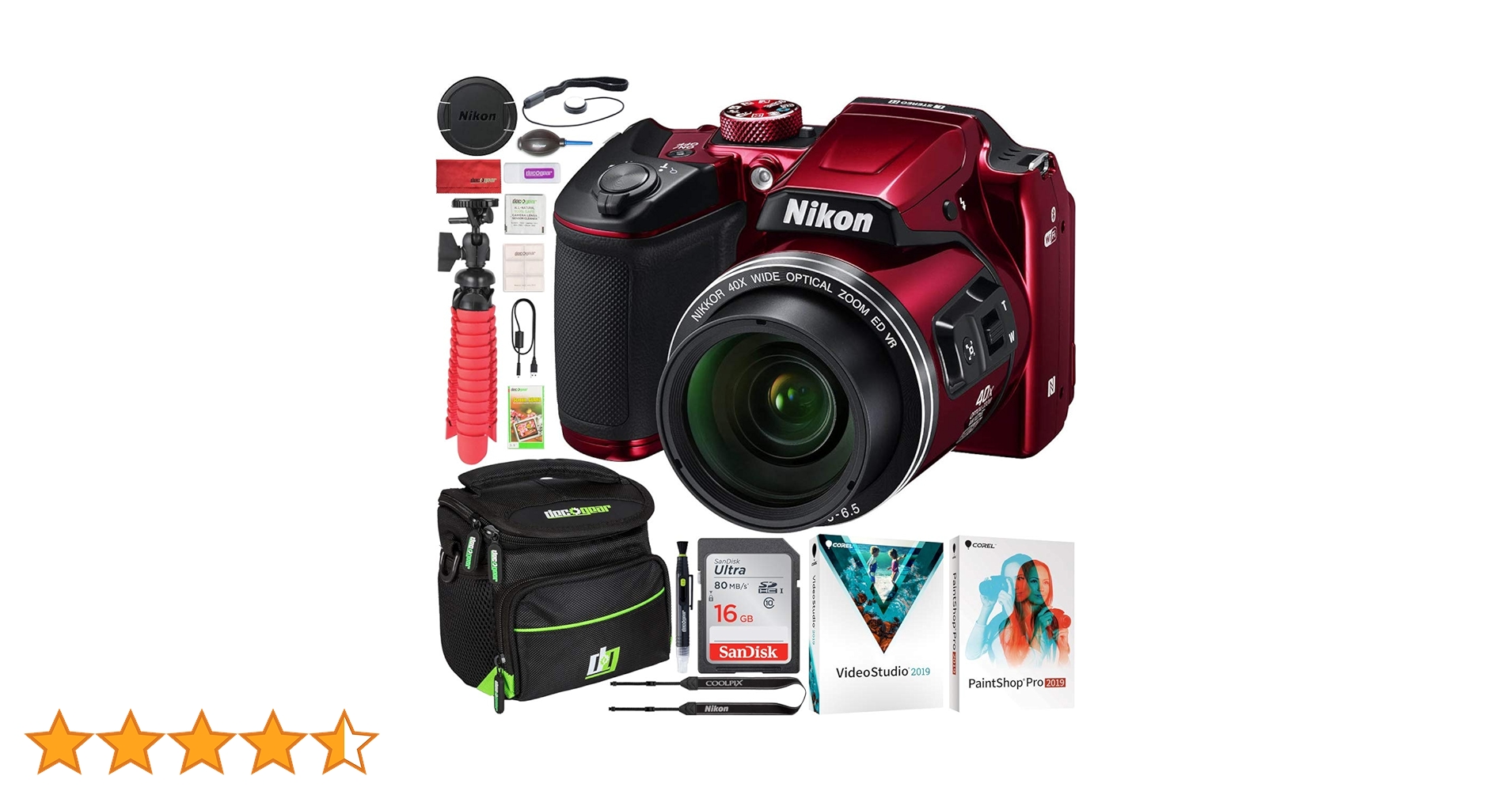 Buy Nikon COOLPIX B500 16MP 40x Optical Zoom Digital Camera w/Wi